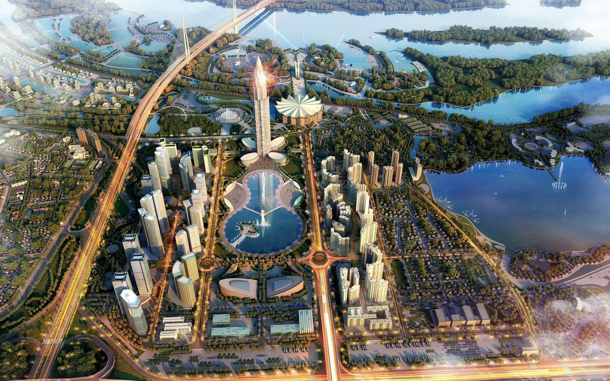 Kiến trúc Không gian BRG Smart City Đông Anh hiện đại